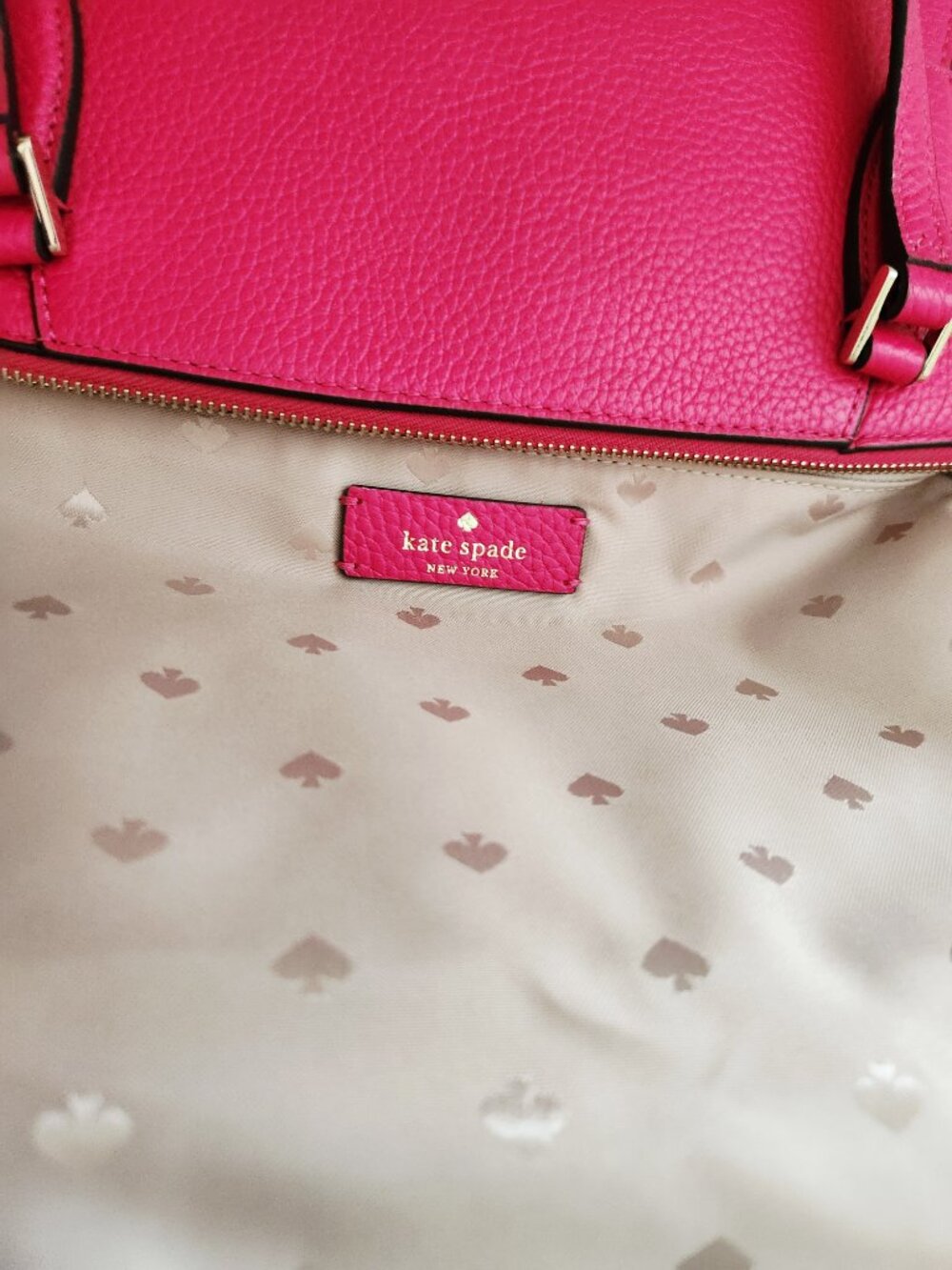Nwt Kate Spade NY Pink Leather Shoulder Bag Purse - Picture 15 of 15